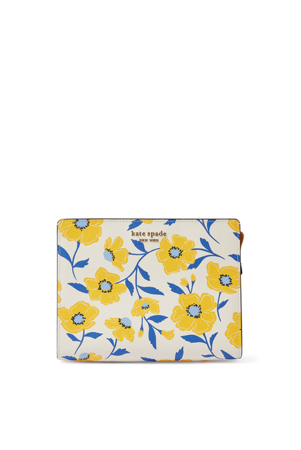 Morgan Sunshine Floral Printed Card Case Wristlet